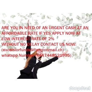 GOOD NEWS IS HERE YOU CAN APPLY FOR A finance TODAY AT LOW INTEREST RATE OF 2%